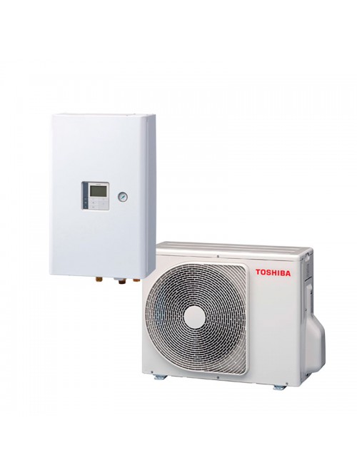Air-to-Water Heat Pump Systems Heating and Cooling Bibloc Toshiba Mural Estia MINI 55