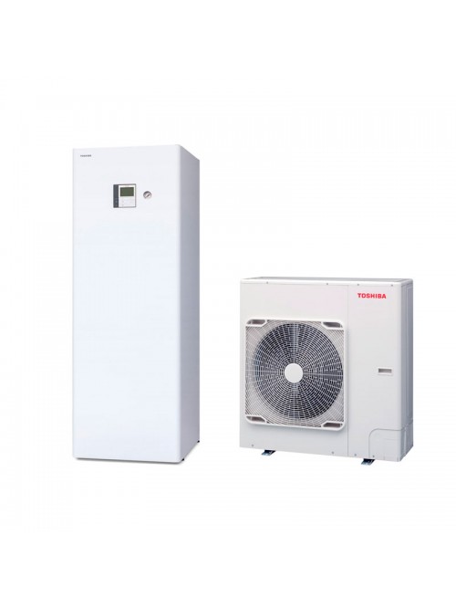 Luft-Wasser-Wärmepumpen Heizen und Kühlen Bibloc Toshiba All-In-One Estia All-In-One ALFA 65